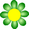 Green  Flower Clip Art