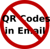 No Qr Codes In Email Clip Art