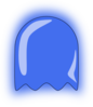 Blue Ghost Clip Art