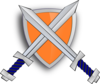 Shield With Sword Cross Clip Art
