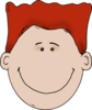 Red Head Child  Clip Art