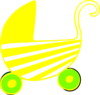 Neutral Baby Stroller Clip Art