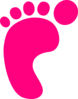 Baby Feet Pink Clip Art