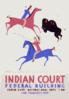 Indian Court, Federal Building, Golden Gate International Exposition, San Francisco, 1939 From An Indian Painting On Elkskin, Great Plains / Siegriest. Clip Art