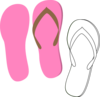 Flip Flops Pink Clip Art