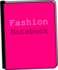 Fashion Notebook Clip Art