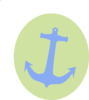 Anchor Green Circle Clip Art