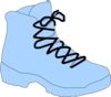 Light Blue Boot Clip Art