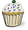 Cupcake With Sprinkles Clip Art