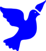 Blue Peace Dove Clip Art