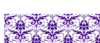 Purple Damask On White Clip Art