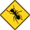Ant Sign Danger Clip Art