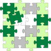 Green Jigsaw Puzzle Bigger Clip Art