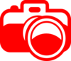 Red Camera  Clip Art