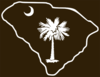 State Of Sc With Brown Background Clip Art