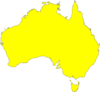 Australia Yellow Clip Art