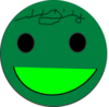 Green Smily Face Clip Art