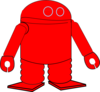 Red Robot Clip Art