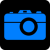 Blue Camera Icon Clip Art