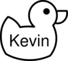 Kevin Duck Clip Art