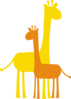 Darker Orange Giraffe Clip Art