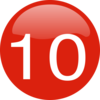 Number 10 Button Clip Art