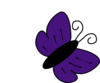 Violet Butterfly Clip Art