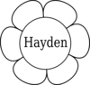 Hayden Window Flower 2 Clip Art