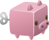 Cubimal Piggy Clip Art