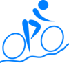 Mtn Bike Blue Clip Art