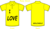 Polo Shirt Yellow Clip Art