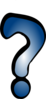 Question Mark Blue By Cj Clip Art