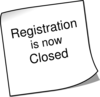 Registration Closed Clip Art
