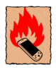 Smart Phone On Fire Clip Art