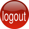Red Logout Clip Art