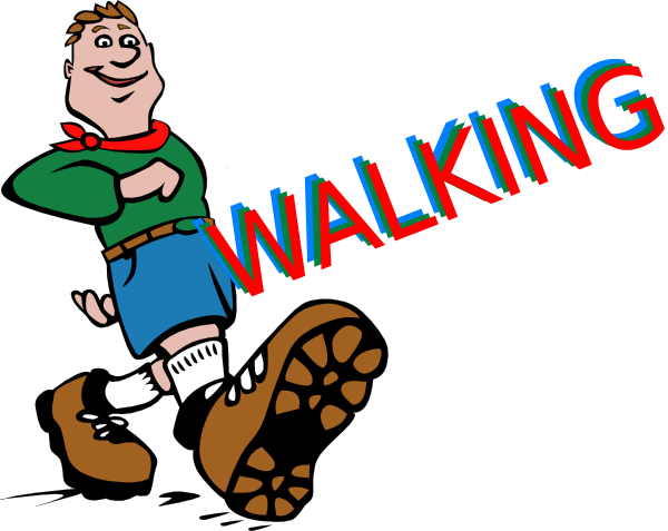 Free: Walking Feet Clip Art Free - Walking Clipart Free 