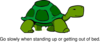 Stand Up Slowly - Turtle Clip Art