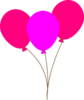 Pink Balloons Clip Art