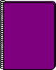 Purple Notebook Clip Art