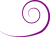 Purple Round Swirl Clip Art