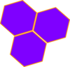Purple Hive Hex Clip Art