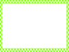 Green Checkerboard Frame Clip Art