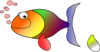 Rainbow Fish Without Fins Clip Art