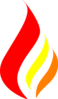 Candle  Flame Logo Clip Art