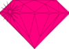 Pink Diamond Sparkle  Clip Art