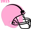 Football Helmet Pink And Black Clip Art
