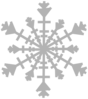 Single Snow Flake Clip Art