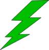 Green Lighting Bolt Clip Art