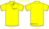 Polo Shirt Yellow Clip Art