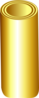 Cilindro Dourado Clip Art